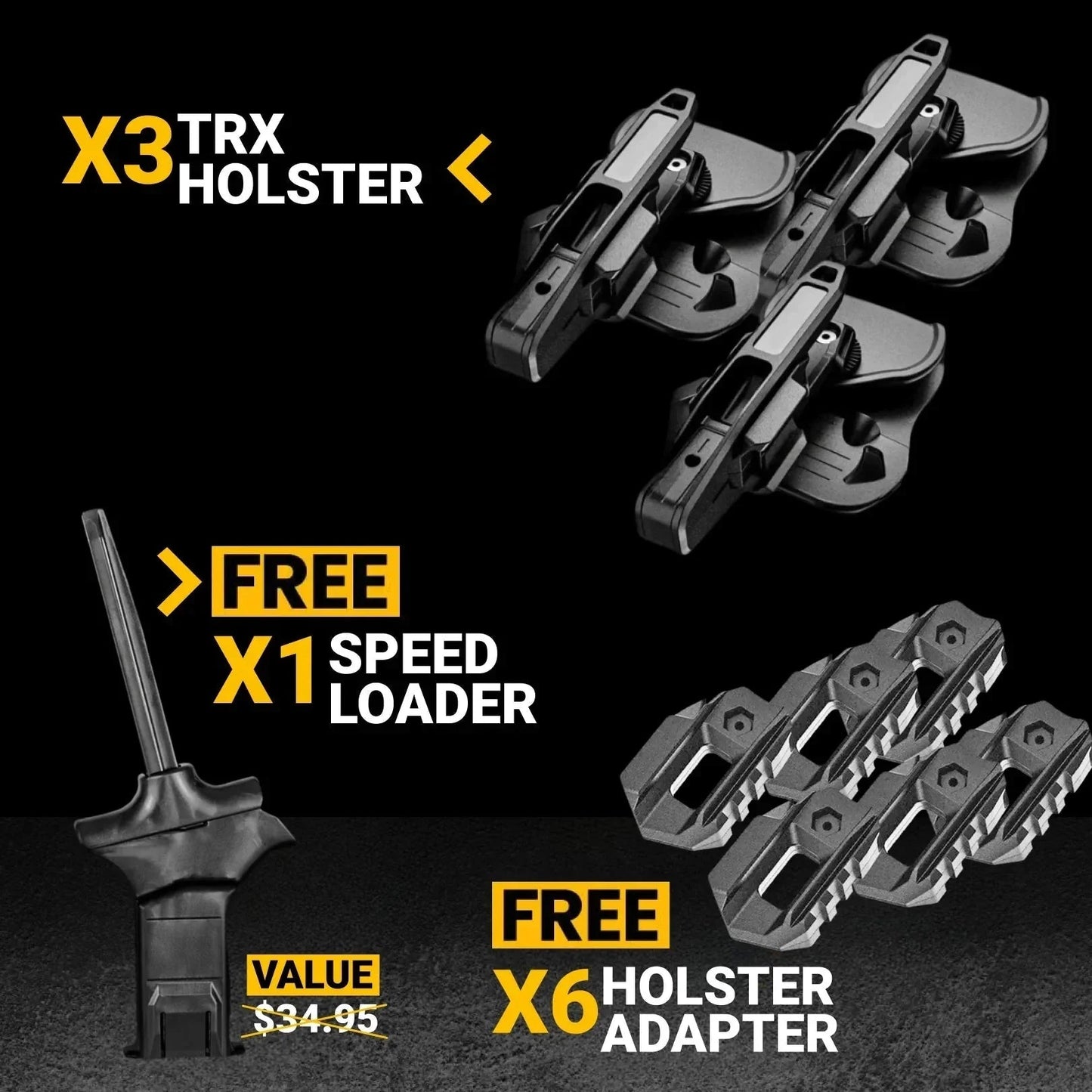 Premium Pro Pack (X3 TRX Holster) - Armament USA