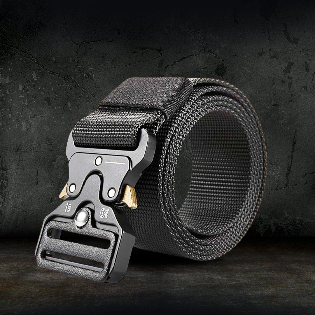 Black Tactical Belt Heavy Duty - TX Tactic Pro